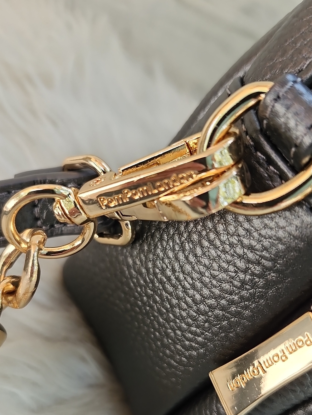 POM POM LONDON ORIGINAL LEATHER BAG - Picture 5 of 16